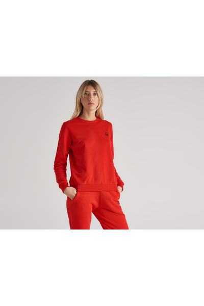 United Colors of Benetton Kadın Sweatshirt Bnt-w20051 Kırmızı