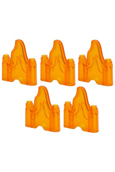 LEGO Original Accessory Minifigure Minifigure City Flame 1 X 4 Brick Orange Fire 2 Pieces to Ship