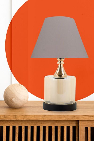 MINIMAL ETICARET VE BILGI TEKNOLOJILERI Lambent Gold Cone Mini Glass Lampshade