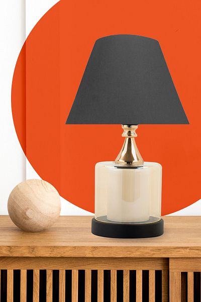 MINIMAL ETICARET VE BILGI TEKNOLOJILERI Lambent Gold Cone Mini Glass Lampshade