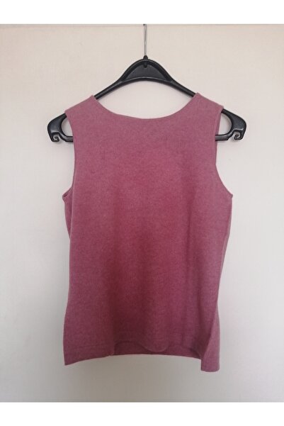 Butik Tülin Kadın Saf Kaşmir Gül Kurusu Yumuşak Süveter M Beden