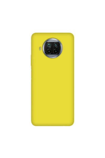 Molly Technology حافظة سيليكون مخملية سائلة صفراء لهاتف Xiaomi Mi 10t Lite