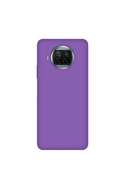 Molly Technology حافظة سيليكون مخملية سائلة أرجوانية لهاتف Xiaomi Mi 10t Lite