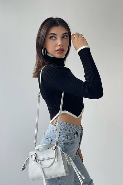 Özel Tasarım Pulover Crop Fisherman New Season Pulover Crop Pulover scurt Pulover cu gât