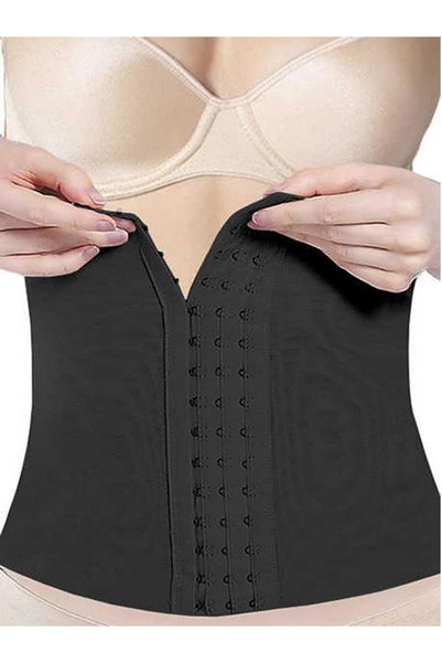 Lohussa Ženski crni korzet za mršavljenje bez šavova, 1 veličina, Agrafl struk