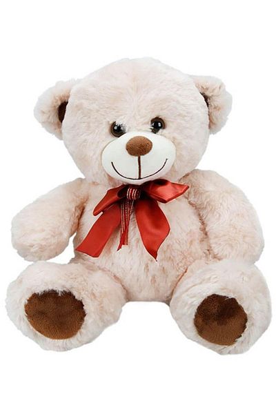 Sunman 00999 Sun-jnh-pff-skPlush Bear Sitting with Ribbon 30cm