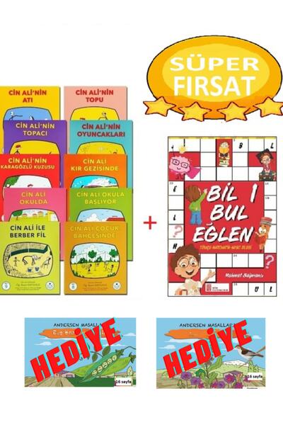 Cay Cin Ali Yayınları Cin Ali Hikaye Seti 10 Kitap +bil Bul Öğren 1.sınıf Kitabı