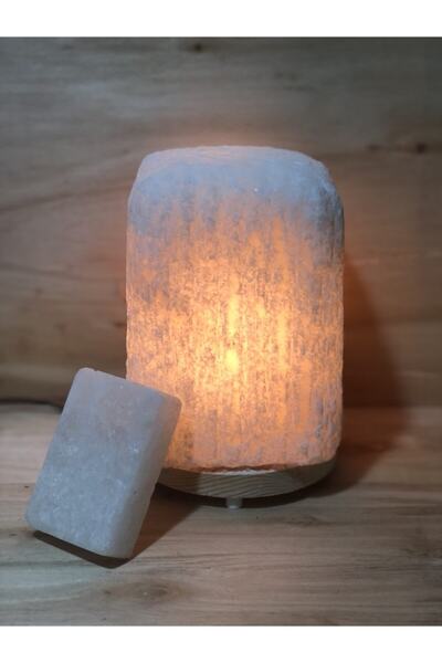 Tuzum Çankırı Salt Lamp 4.5 kg - 5 kg - Natural Salt Lamp - Salt Lampshade - Salt Soap Gift