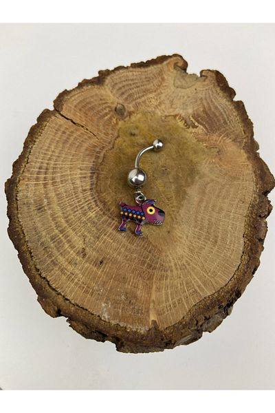 Karınca Piercing Cute Dog Dangle Colorful Belly Piercing