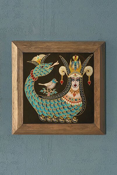 Oscar Stone Decor Şahmeran Masif Çerçeveli Taş Tablo