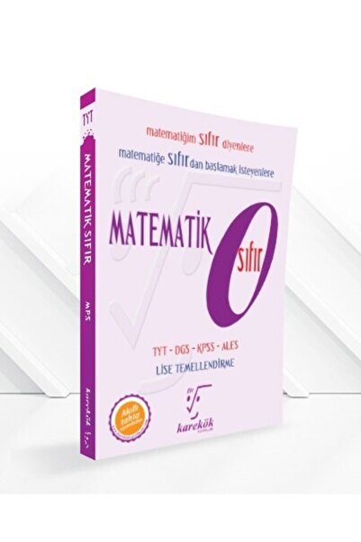 Karekök Yayınları Sıfır Serisi Matematik - 0 TYT KPSS DGS ALES Lise Temellend...