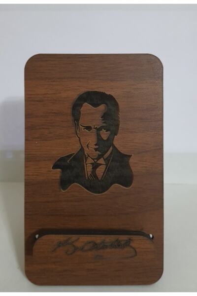 Confused Owl Hediyelik Eşya Atatürk Resimli Masa Üstü Telefon Tutucu Stant Ma...