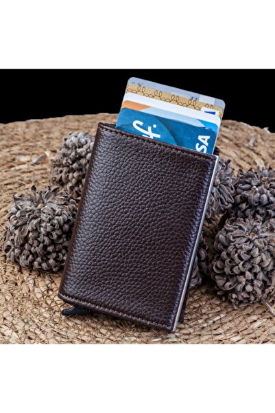 Carlino Vinleks Deri Mekanizmalı Cüzdan Kartlık 5 Renk Kd107