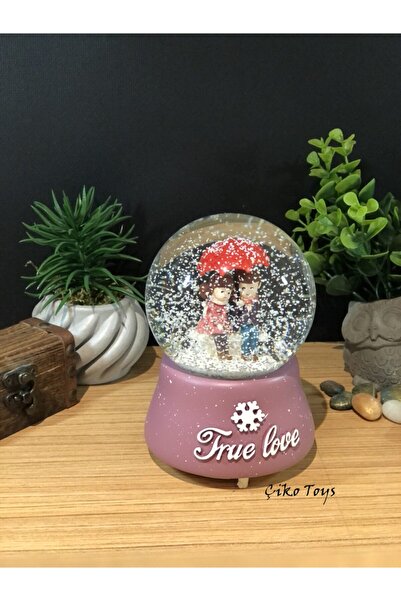 Lapidaria True Love Romantik Aşıklar Kendinden Püskürtmeli Büyük Boy Kar Küresi