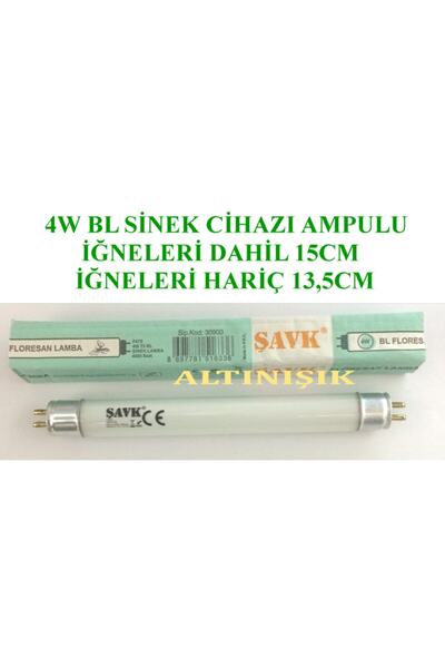 şavk 4w Bl Sinek Cihaz Floresan Ampul