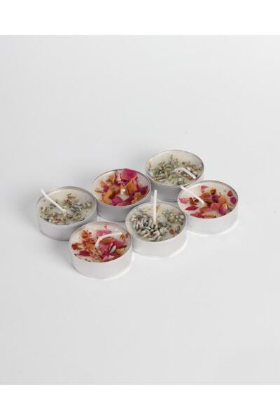 6’lı Doğal Soya Mumu Tealight Seti