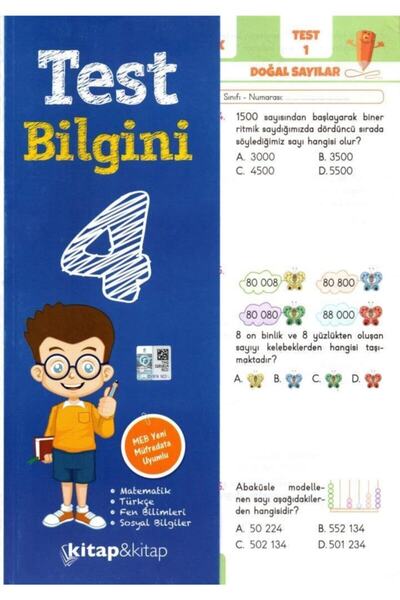 Kitap Yayınevi Kitap&kitap Yayınları 4. Sınıf Test Bilgi Tüm Dersler Yaprak Test