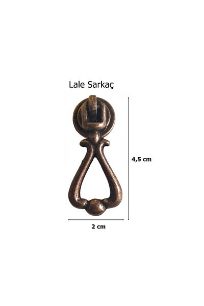EYM Furniture Cabinet Rocker Knob Pendulum Handle Copper Antique Tulip Pendulum