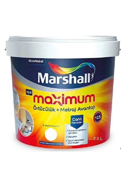 Marshall Maximum Silikonlu Ipek Mat Bm Baz Iç Cephe Boyası 15 lt