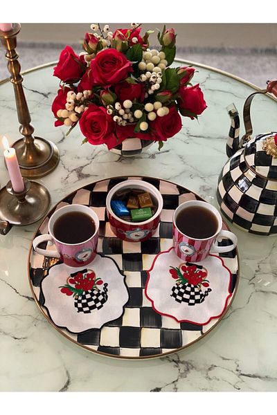 LİNDA MİA Kettle Cocktail Napkin 6 Pieces