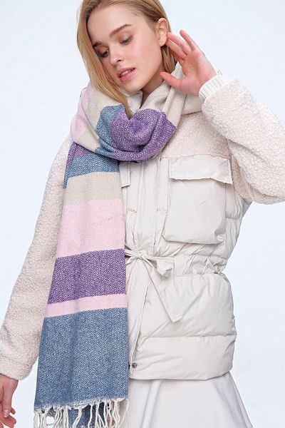 Trend Alaçatı Stili Schultertuch - Mehrfarbig - Casual