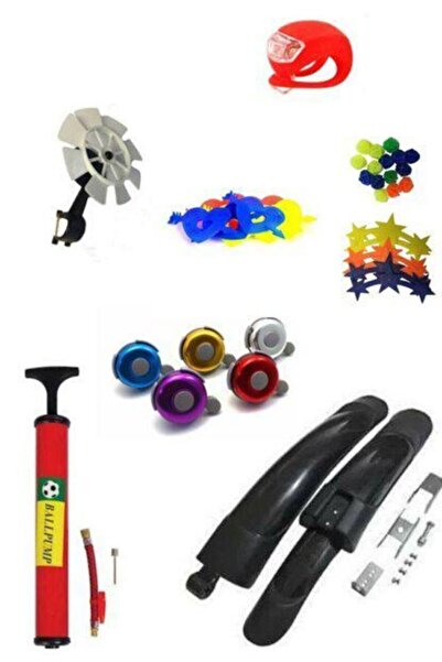 Belderia Bisiklet Işığı Hediyeli Bisiklet Aksesuar Seti Bisiklet Süsü