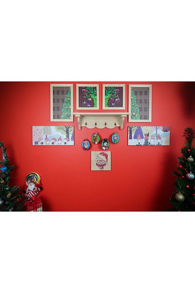 ÖZCANLAR ÇERÇEVE Wooden Frame Set and Decorative Products Design Handmade Products Gift Set Natural Wood