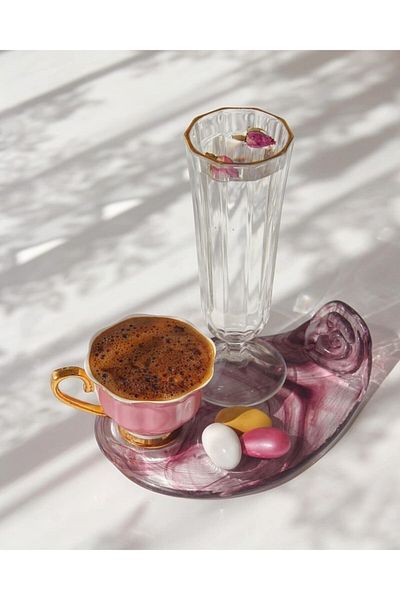Tavcam Coffee Presentation Plate - Purple