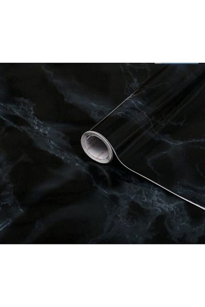 FNC CONCEPT Black Marble Patterned Self Adhesive Foil 67.5x100cm