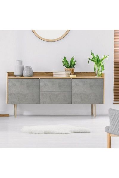 FNC CONCEPT Soft Gray Concrete Patterned Self Adhesive Foil 67.5x100cm