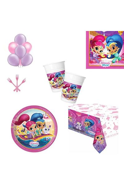 Hayaller Dükkanı Shimmer and Shine 16-Person Shimmer and Shine Party Set - Tableware