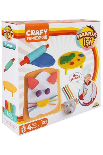 Sunman Toy Sun-sabc-crafy Play Dough Set Pastry 4x50gram S00002016