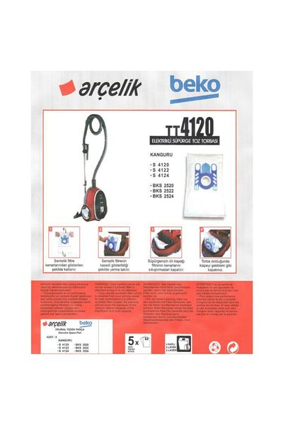 Arçelik Tt4120 Model Vacuum Cleaner Dust Bag