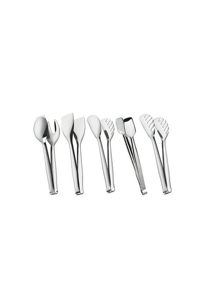 Nehir Steel Tongs Set of 5 Serving Tongs - Serving Set