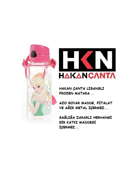 Hakan Çanta زجاجة مياه وردية غير قابلة للكسر