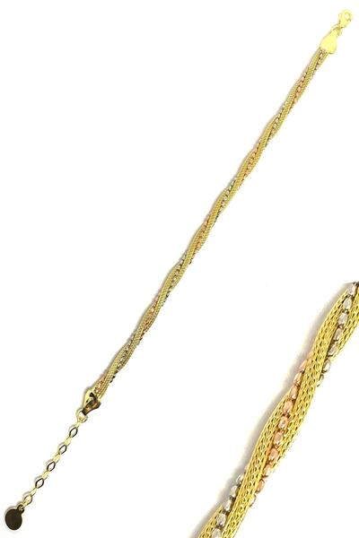 Artuklu Telkari 925 Ayar Gümüş Rodyum&altın(gold)&rose Kaplama Dorika Model K...