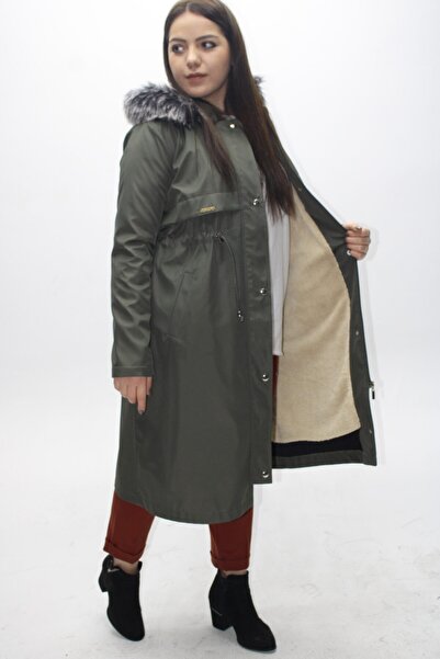 KMK Women's Khaki Coat