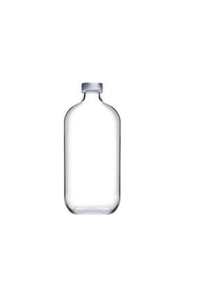 Paşabahçe 0.5 Lt Glass Bottle with Metal Lid 80355