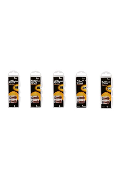 Duracell Activair 312 Kulaklık Pili 6'lı Blister ( 5 Paket )
