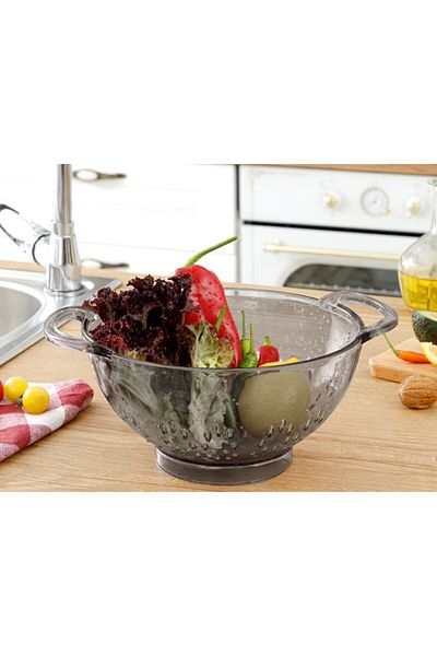 English Home Axel Anthracite Acrylic Strainer - 23.5 Cm
