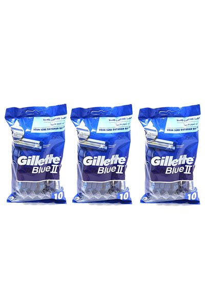 Gillette Blue2 Disposable Shaving Blades 10 x 3 Pack