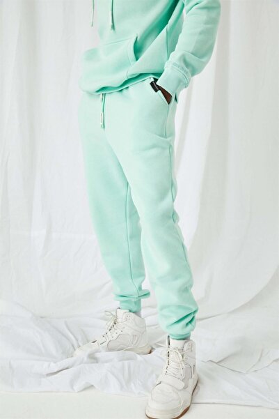 gothamvibes Ανδρική φόρμα μέντας χαλαρής κοπής στο κάτω μέρος
