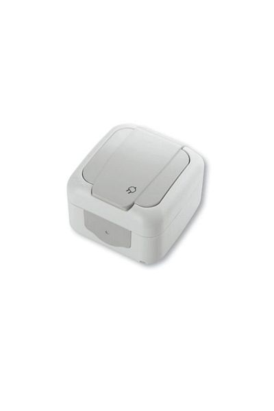 VİKO Palm Grounded Socket with Cover - Humid Place