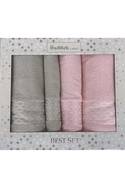 Özdilek Best Set Towel Set Elissa Powder-stone