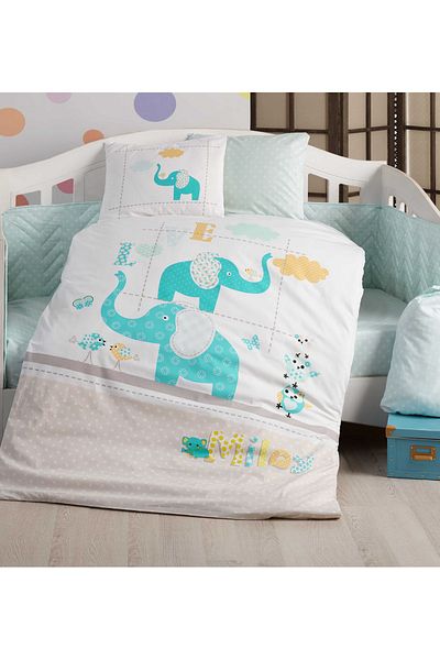 Hobby Preety Baby Duvet Cover Set Turquoise