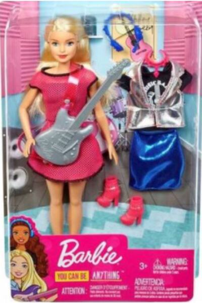 Barbie You Can Be Anything Müzik Guitar Player & Rockstar