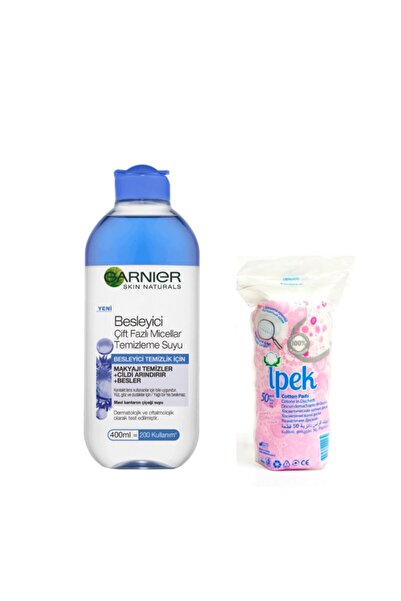 Garnier Besleyici Çift Fazlı Micellar Makyaj Temizleme Suyu 400 ml + 50'li Ma...