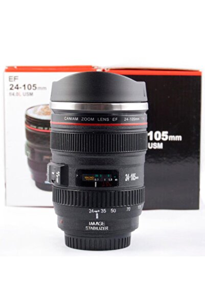 Techno phone Kamera Lensi Objektif Görünümlü Termos Kupa Mug Bardak