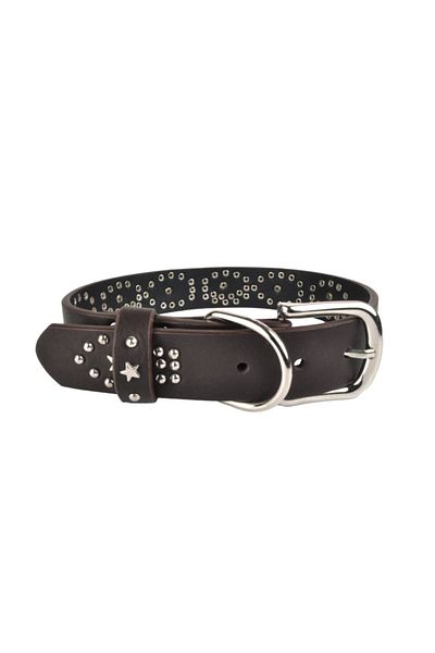 Bestie Milano Large Leather Dog Collar 55 Cm
