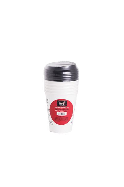 Propack 6 قطع غطاء كوب ورقي 8 أونصة